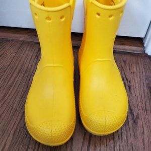 Yellow Crocs "Handle It" Rainboots Unisex Size 1